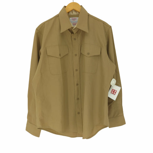 クレイトン CREIGHTON 70S USA製 フラップポケット ミリタリー シャツ メンズ  17 34